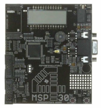 TI’s MSP-EXP430FG4618 Experimenter Board with touch sensor TI’s MSP-EXP430FG4618 Experimenter Board